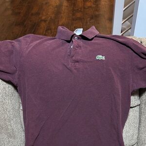 Lacoste Men's Maroon Polo Shirt